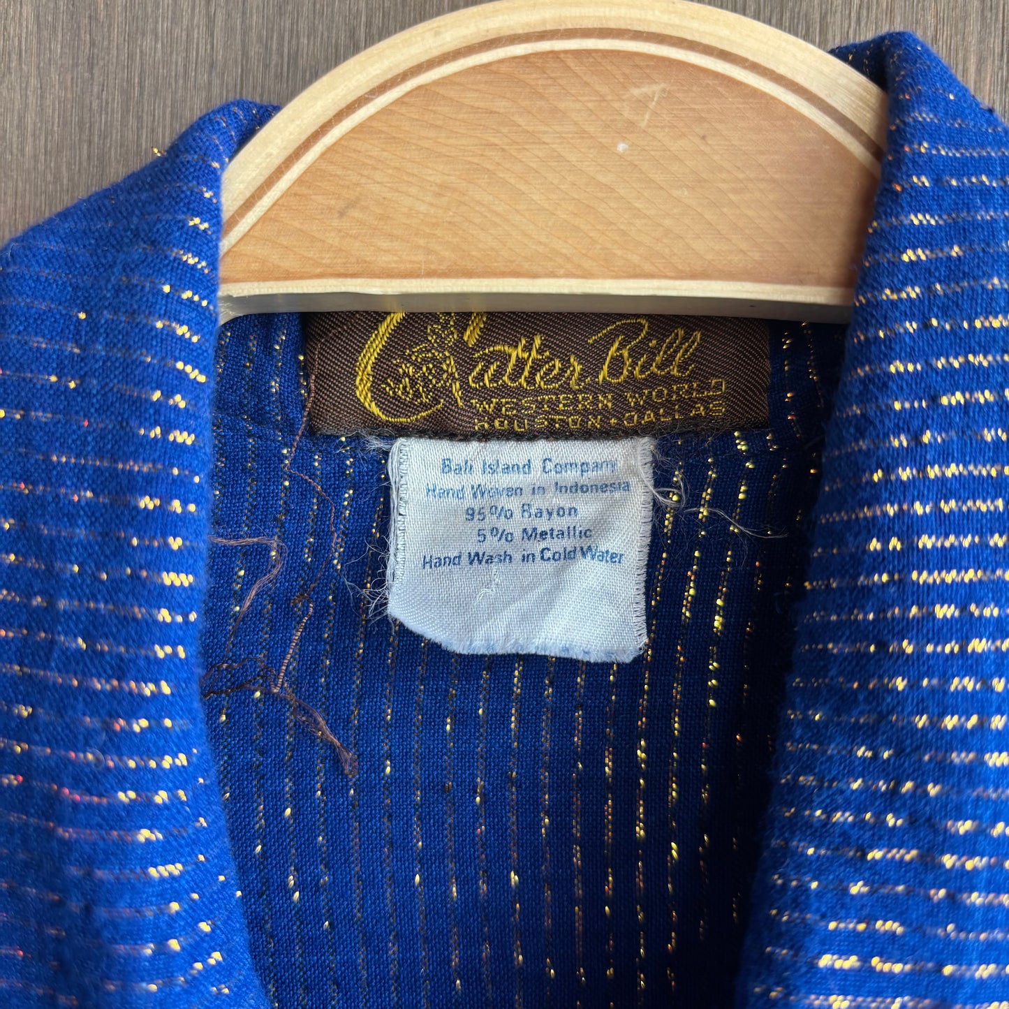 Vintage Cutter Bill Metallic Button Up