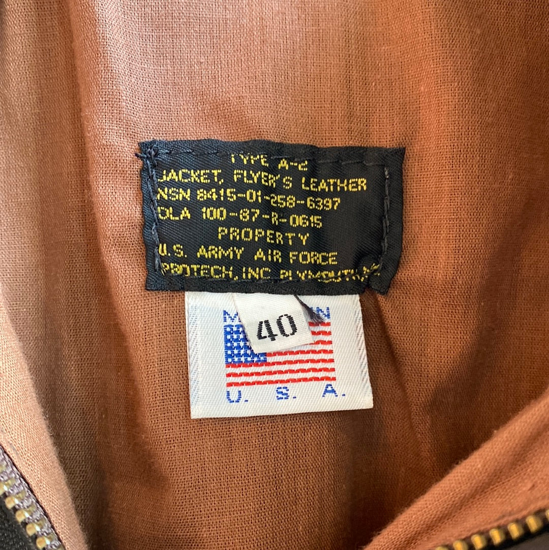 Vintage Air Force Leather Bomber Jacket