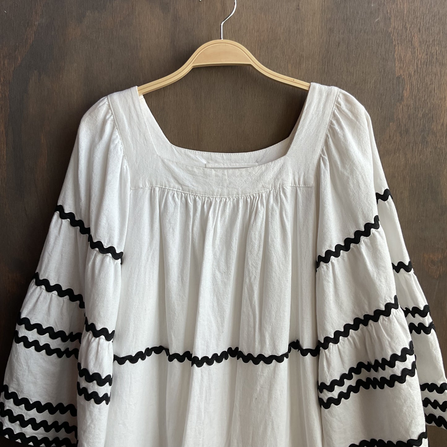 Western Black and White Dress