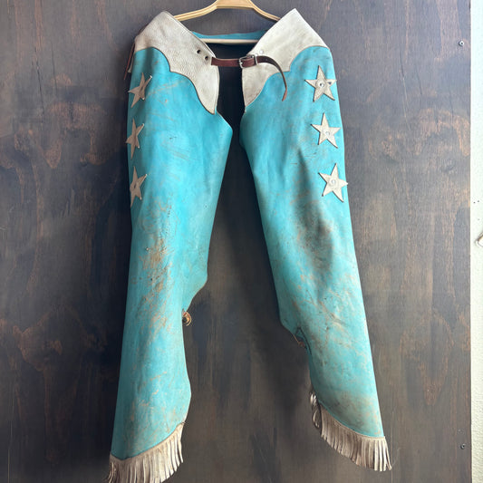 Vintage Blue Kids Chaps