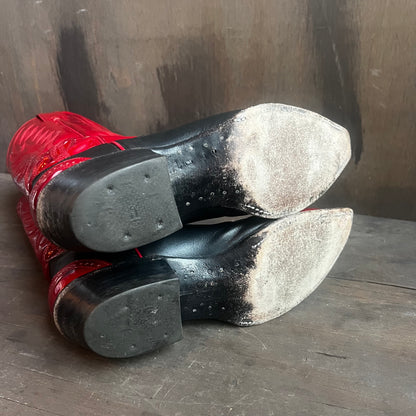 Justin’s Red and Black Leather Boots