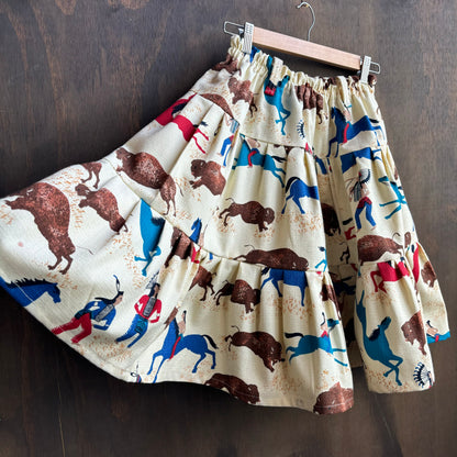 Custom Made Buffalo Midi Skirt