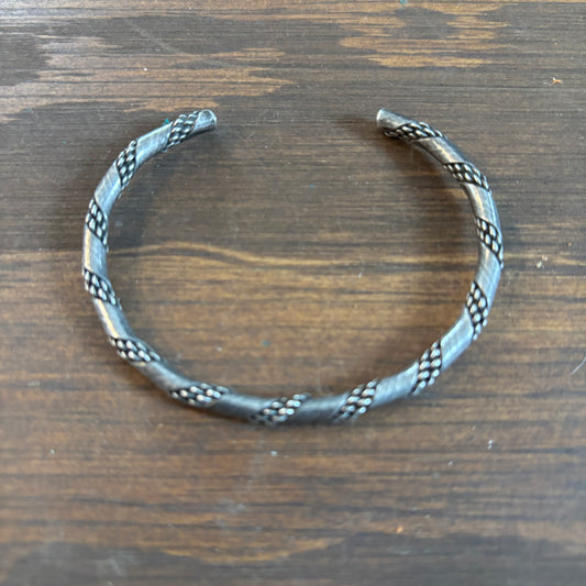 Silver Twist Cuff