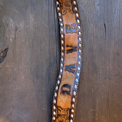 Sheplers tooled leather "Dave" belt