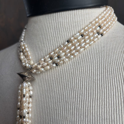 Vintage Multi-Strand Pearl Necklace