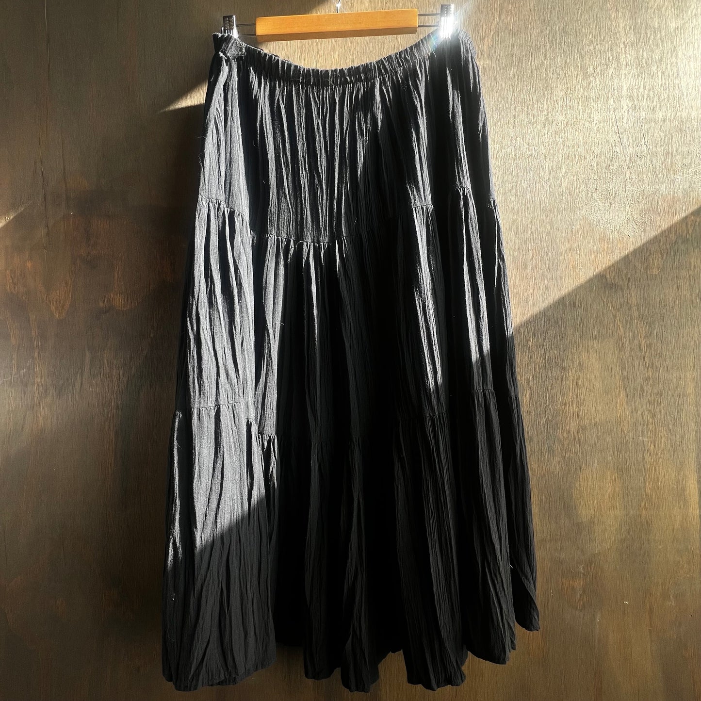 Vintage Black Pleated Skirt