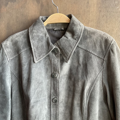 Vintage Grey Suede Jacket