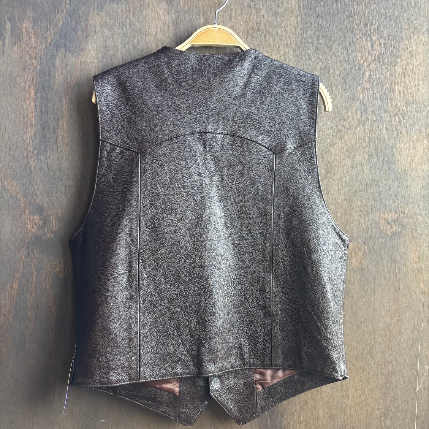 Roper Brown Leather Vest