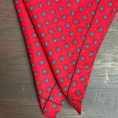 Red Patterned Neck Scarf