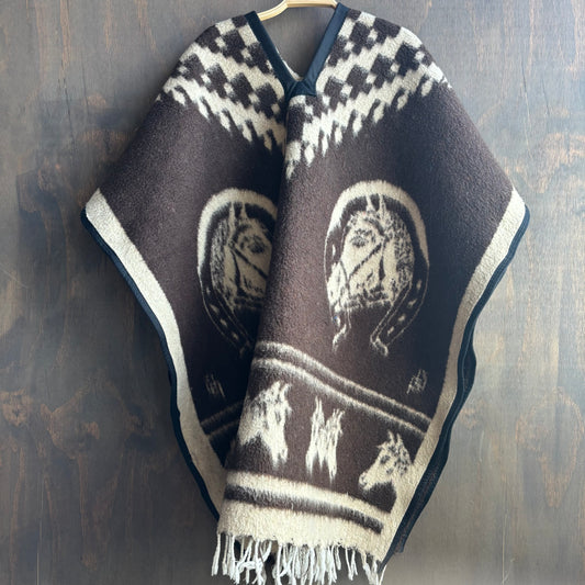 Western Horse Blanket Poncho