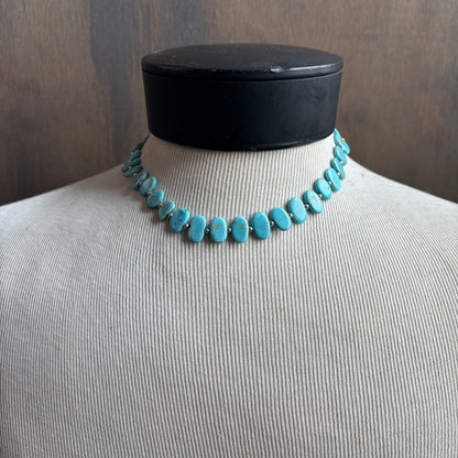 Oval Turquoise Stone Necklace