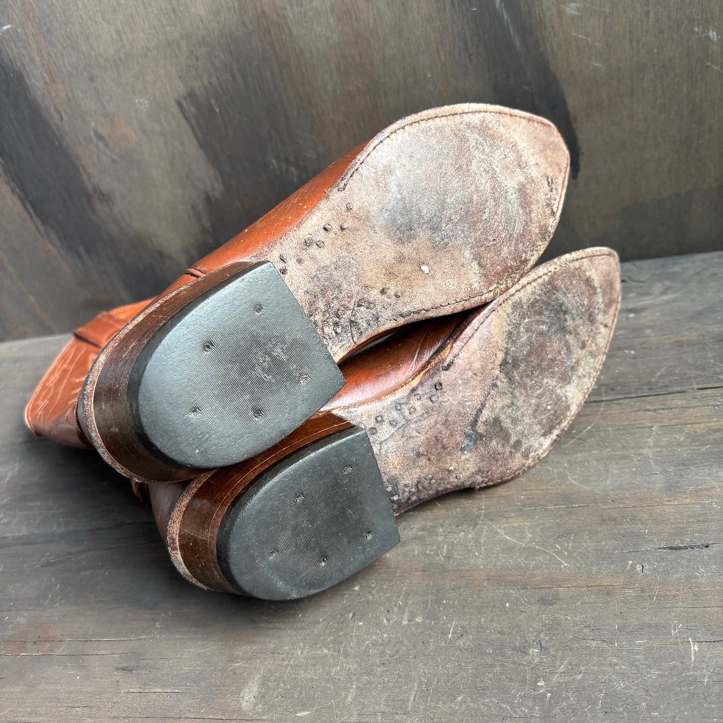 Nocona Tan Leather Boots