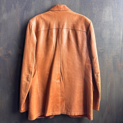 Vintage Remy Tan Leather Blazer