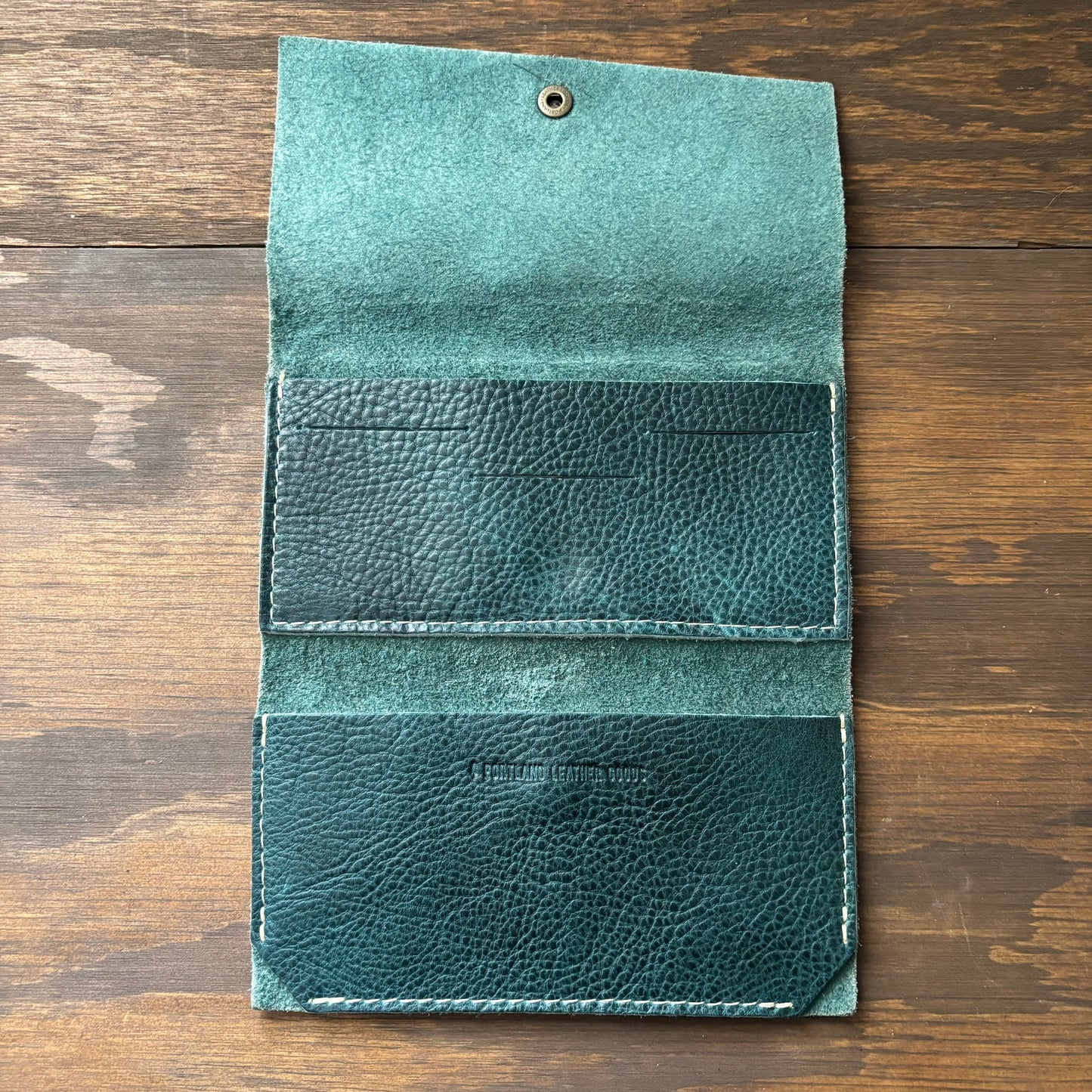 Dark Green Leather Wallet