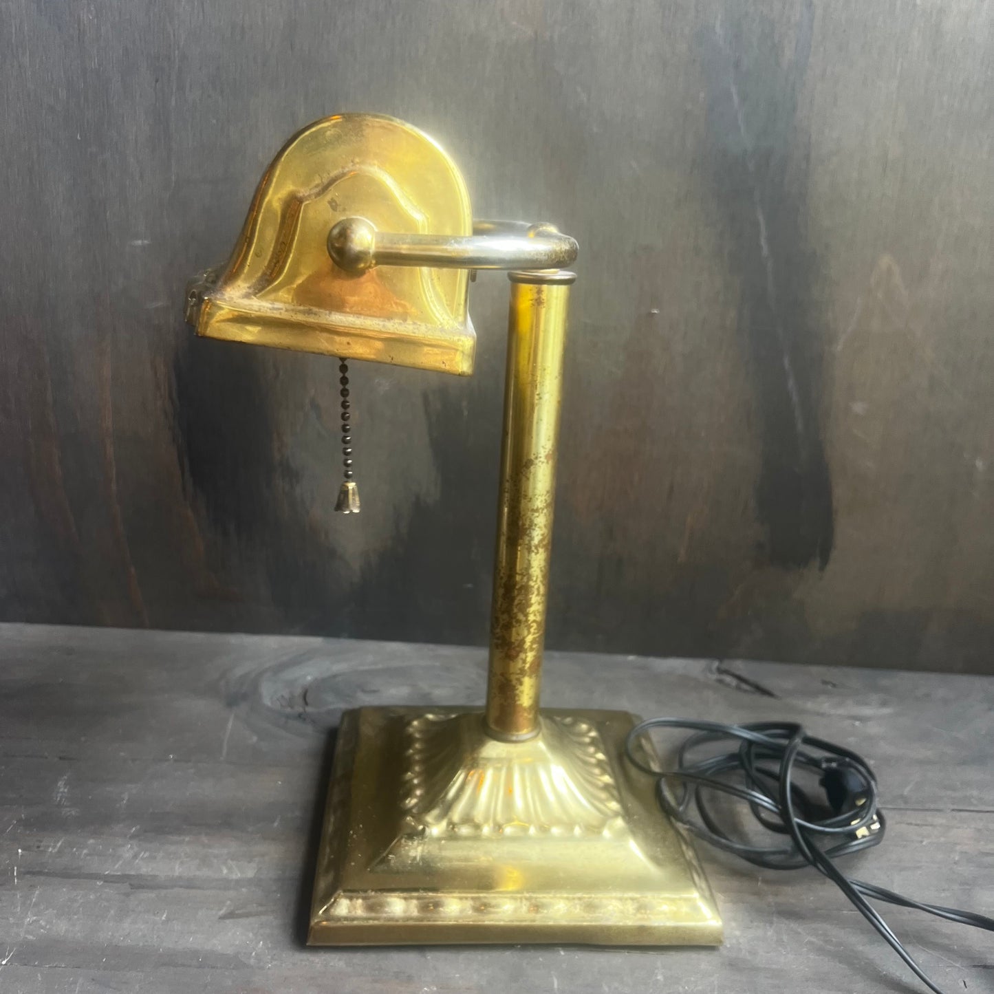 Vintage Brass Desk Lamp