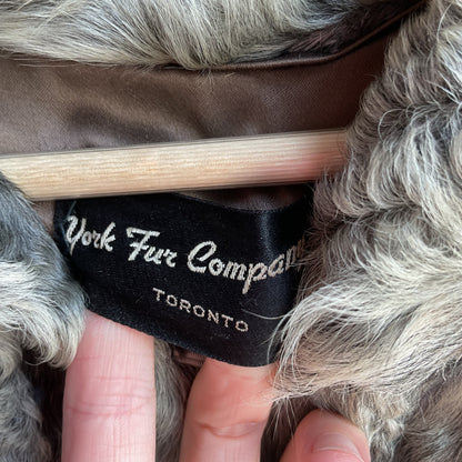 York Fur Company Gray Persian Lamb Coat