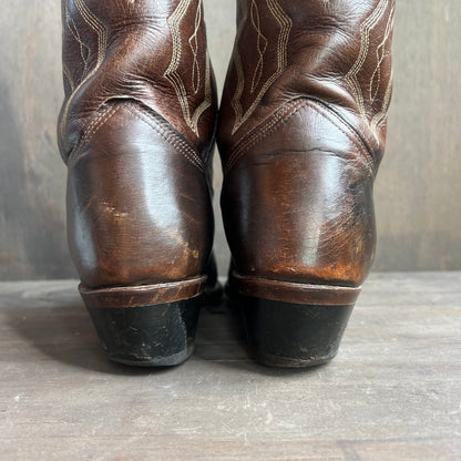 Texas Imperial Dark Brown Cowboy Boots