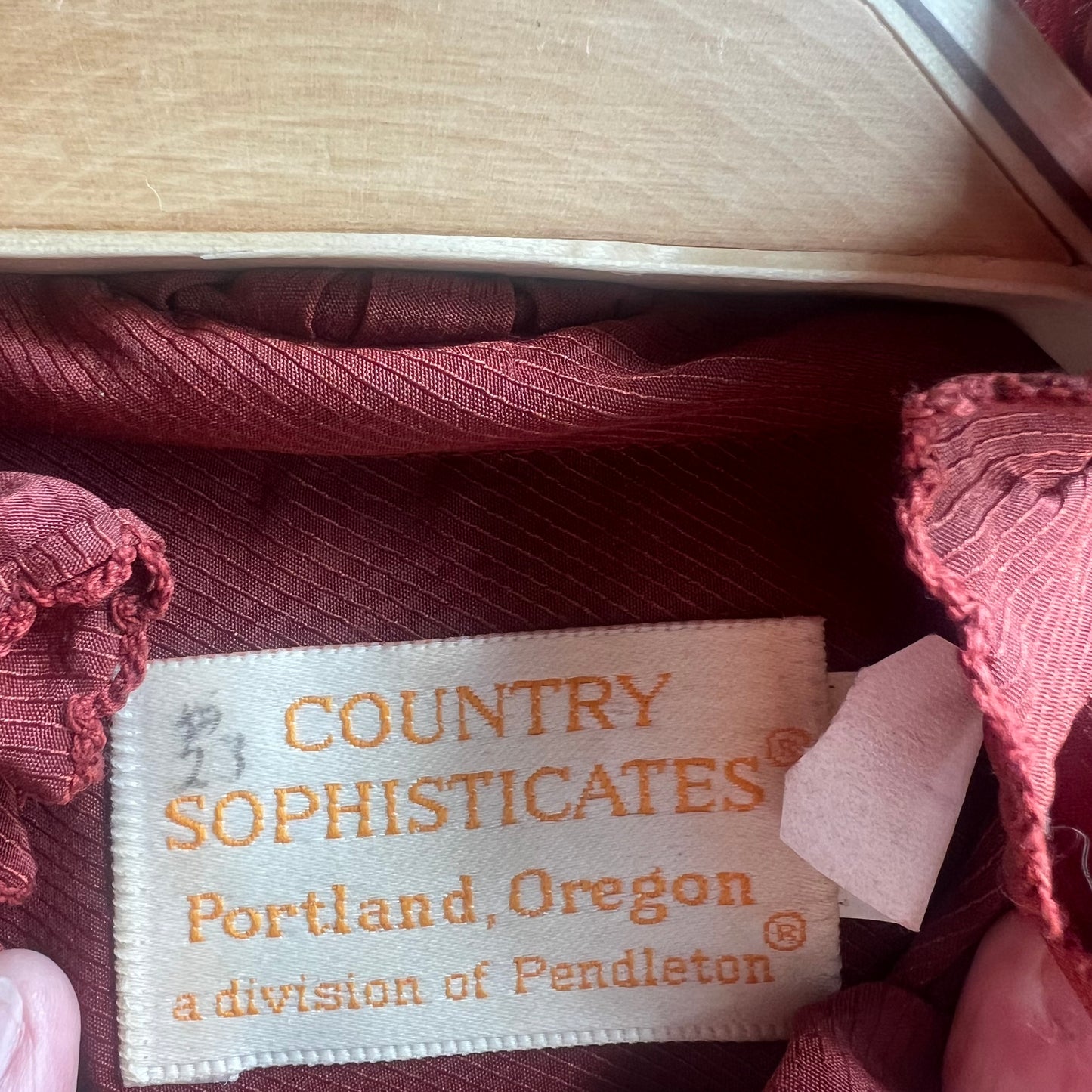 Country Sophisticates Burnt Orange Western Shirt