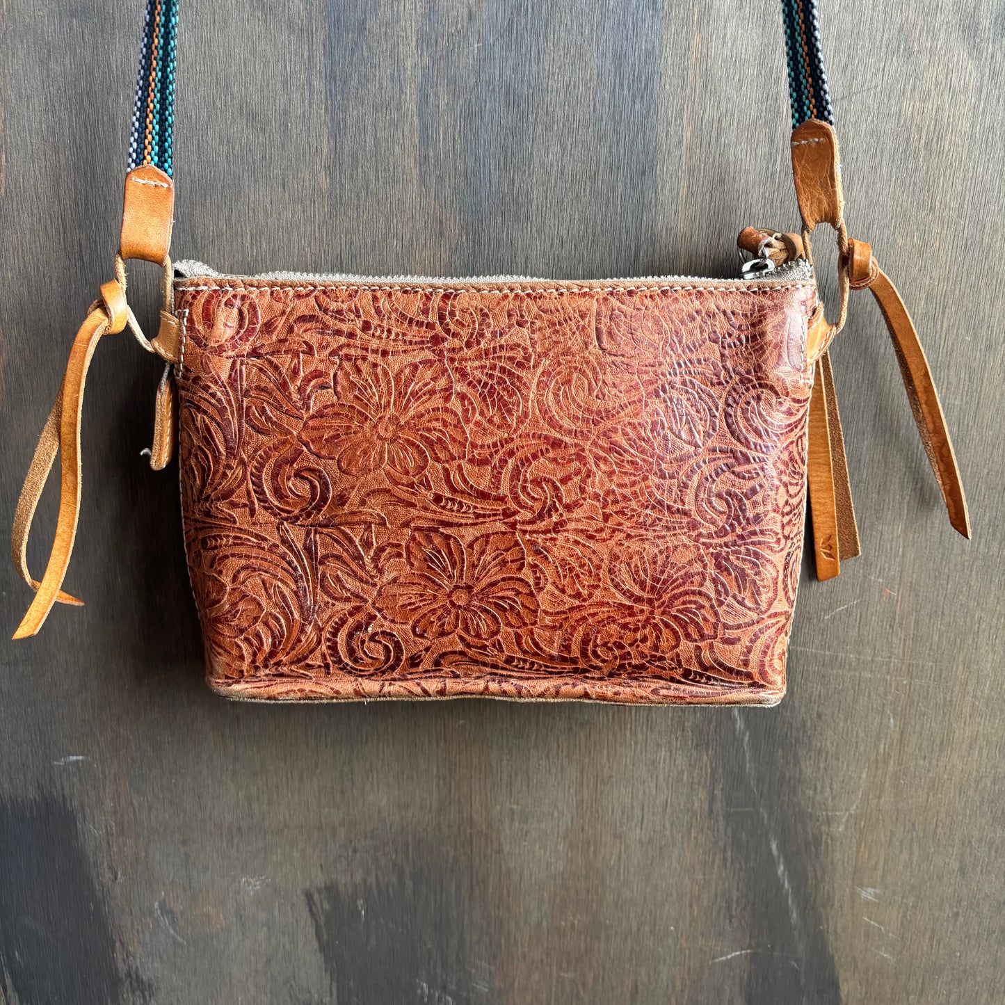 Consuela Tooled Leather Bag