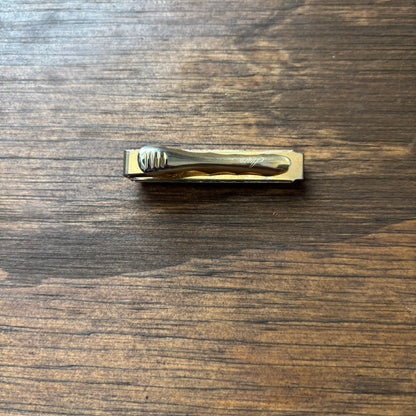 Ridged Tie Clip with Red Tip