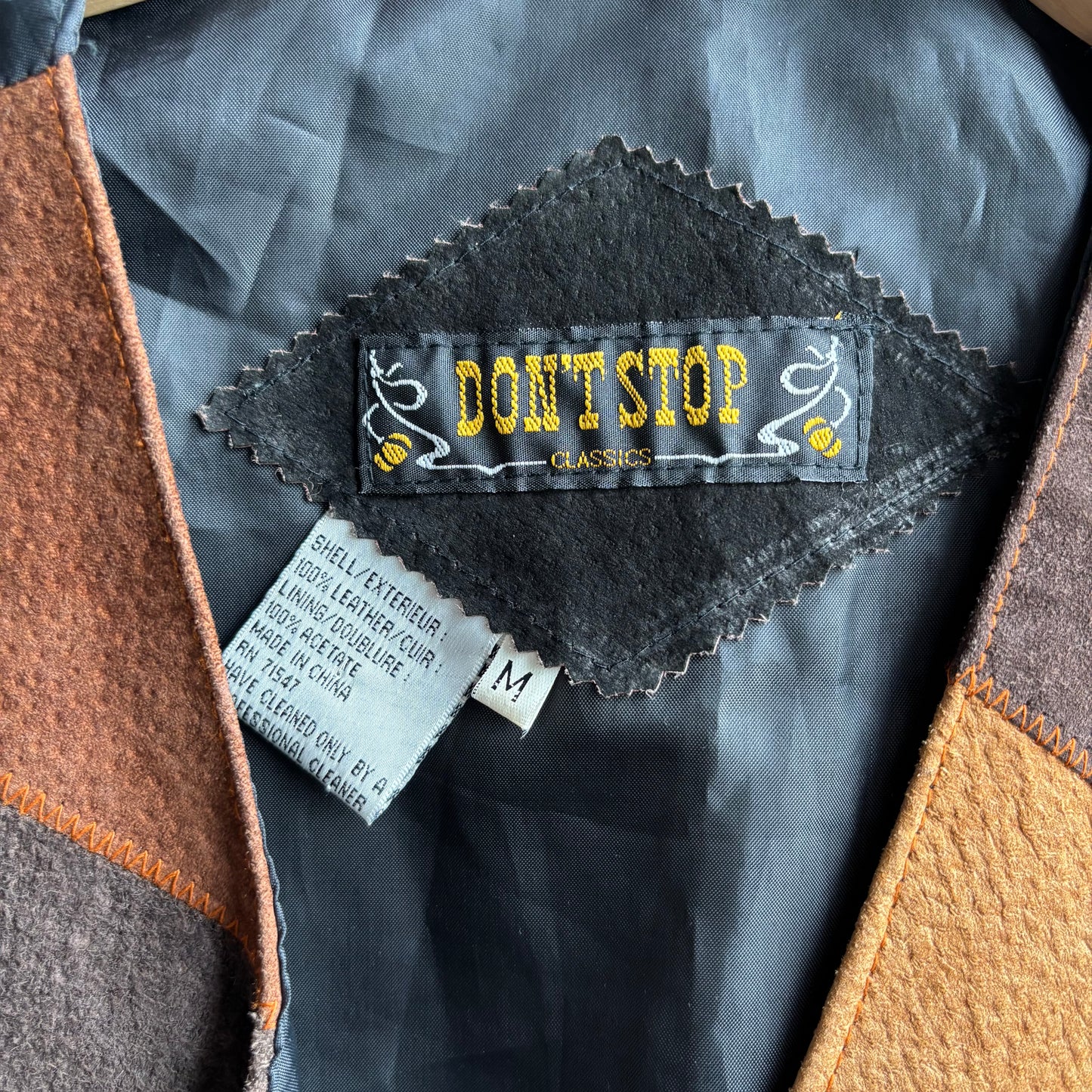 Patchwork Leather Vest