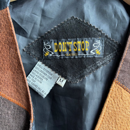 Patchwork Leather Vest