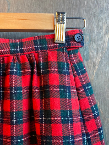 Vintage Pendleton Red Plaid Skirt