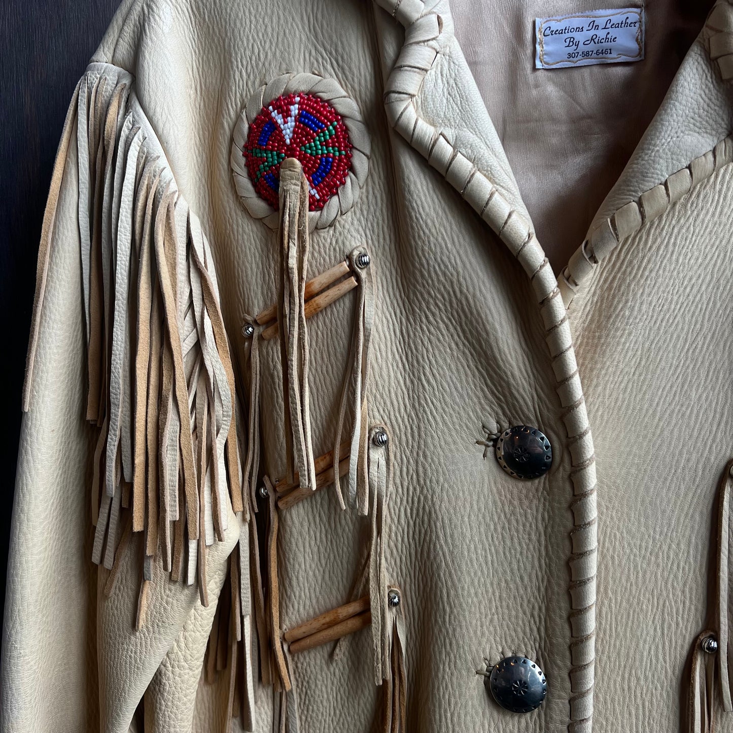 Custom Leather Fringe Jacket