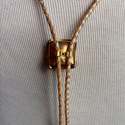 Vintage Minnesota Bolo on Two-Tone Metallic Tie