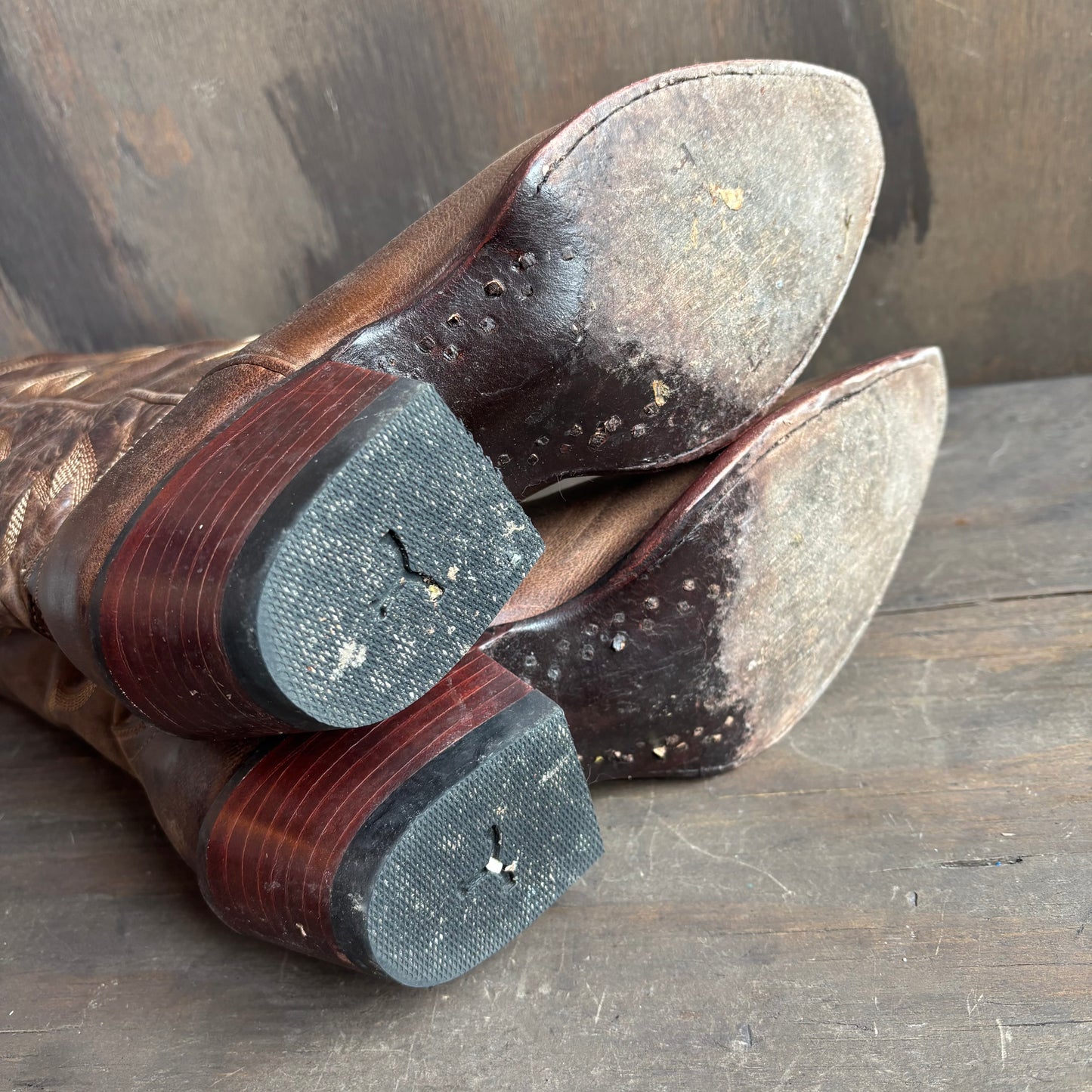 Tecova Brown Leather Boots