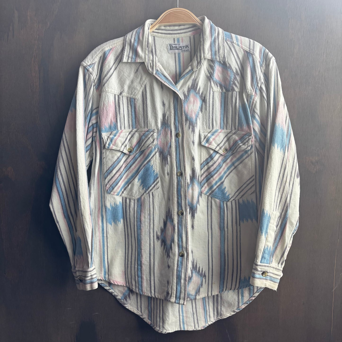 Vintage Pastel Flannel Button Up