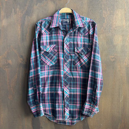 Vintage Wrangler Colorful Pearl Snap