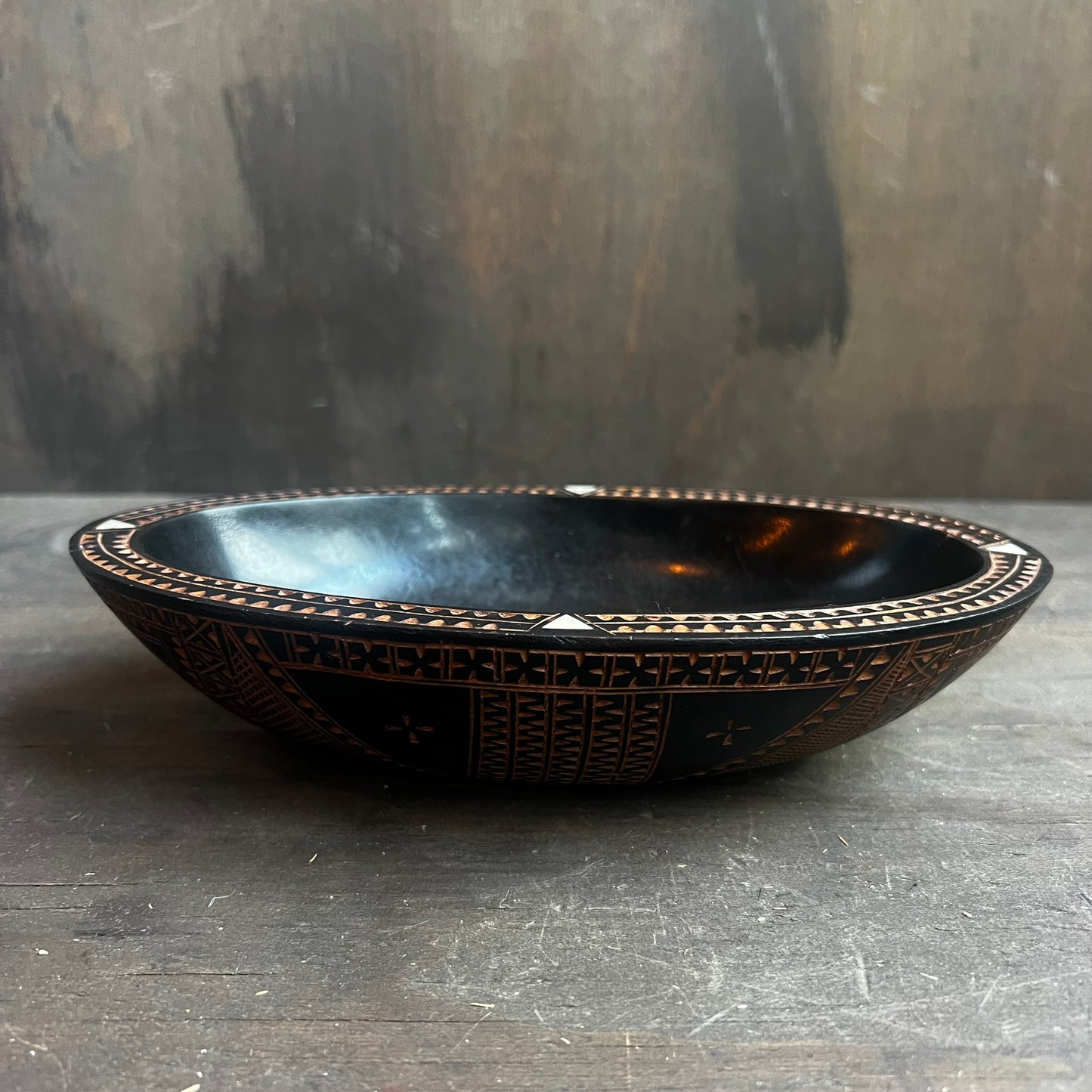 Carved Wooden Bowl