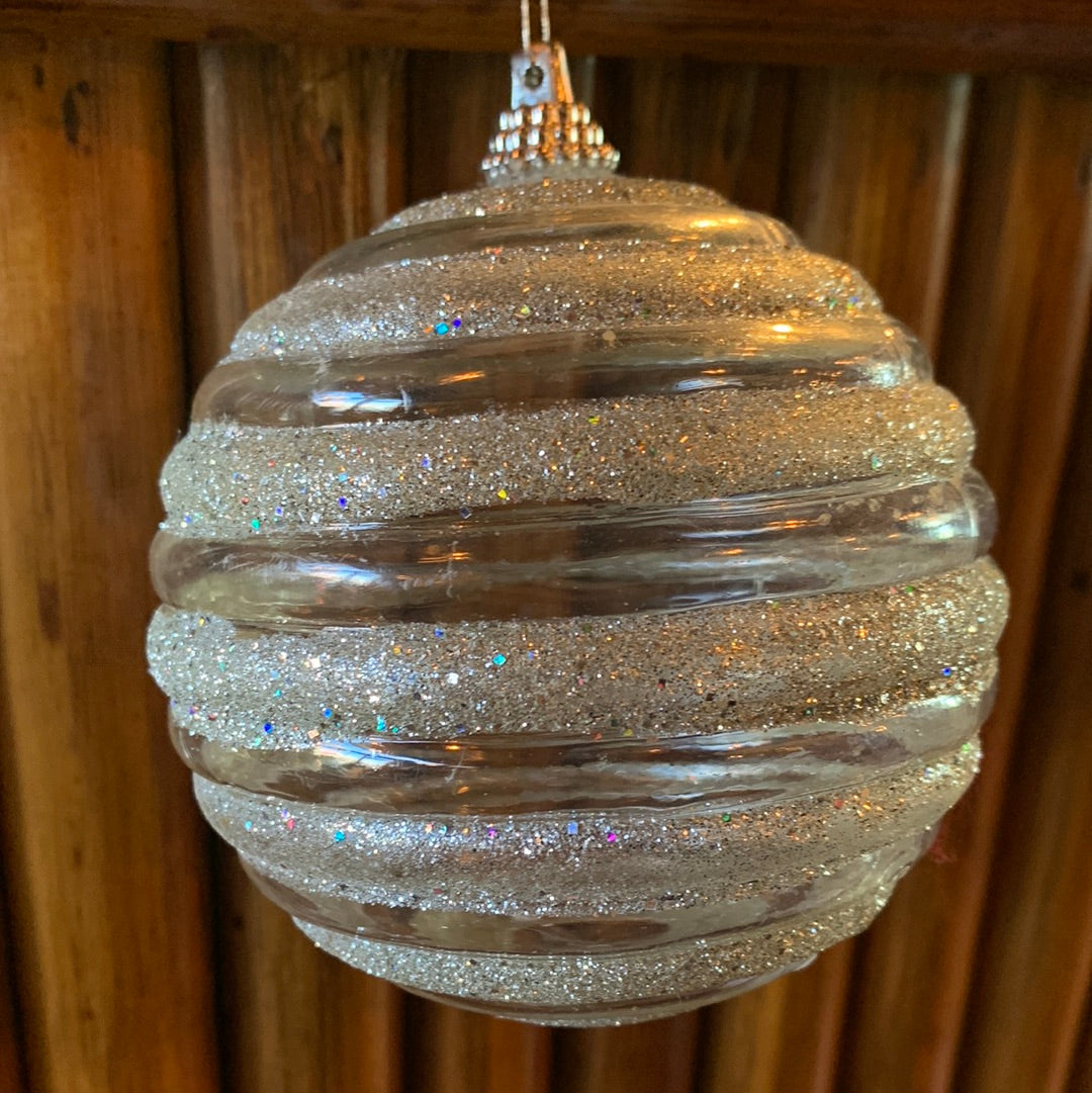 Plastic silver ornament
