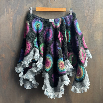 Mutil-Color Knit Mini Skit