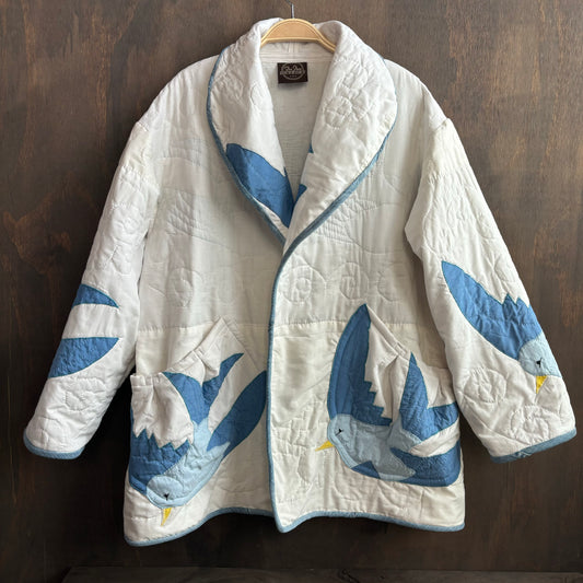 Vintage Bird Quilt Coat