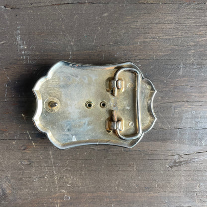 Faux stone belt buckle