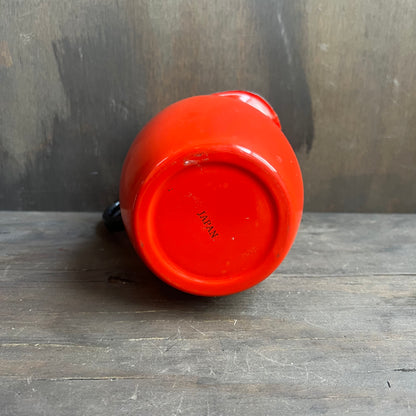 Red Vintage Asahi Japan Pitcher