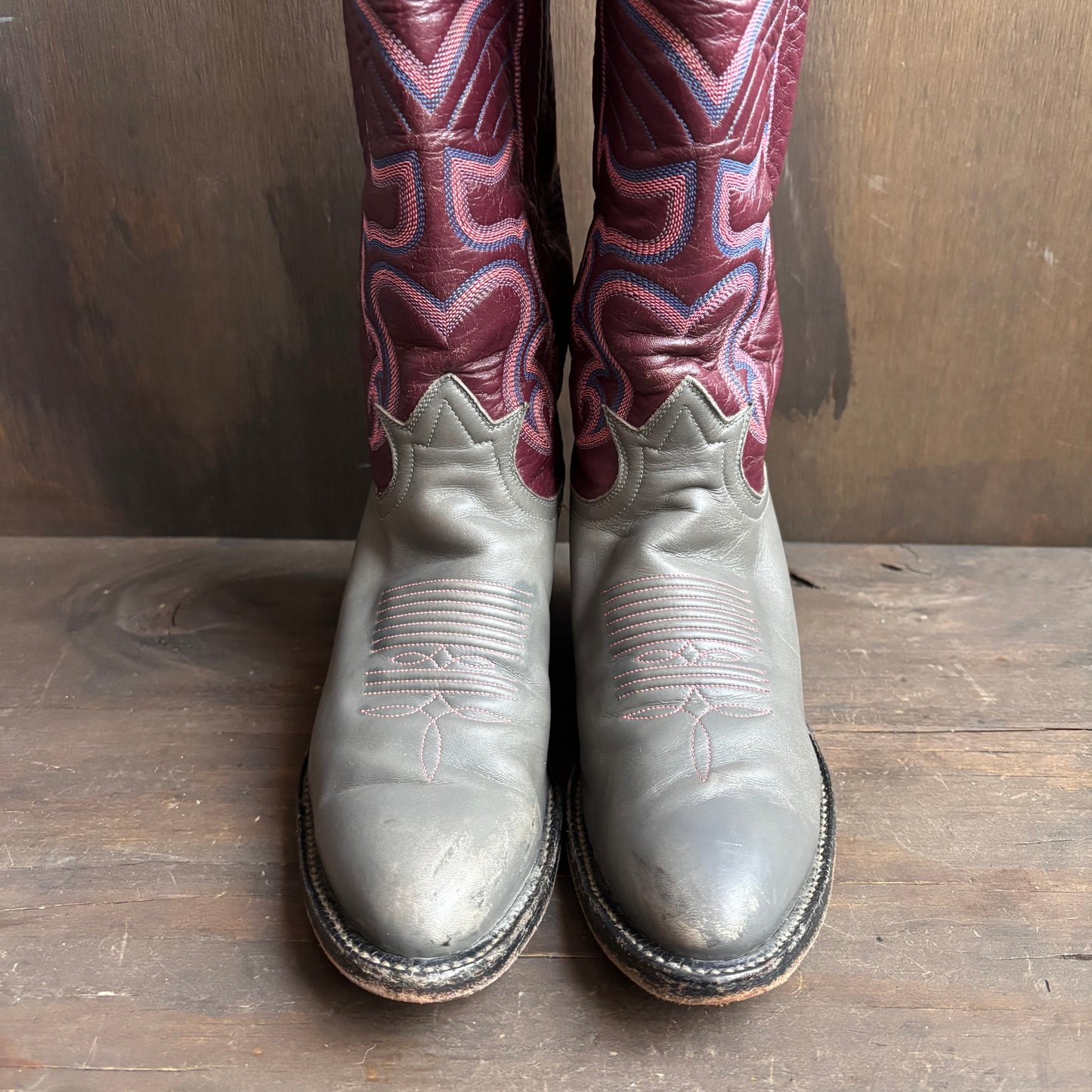 Vintage Tony Lama Tall Two-Tone Boots