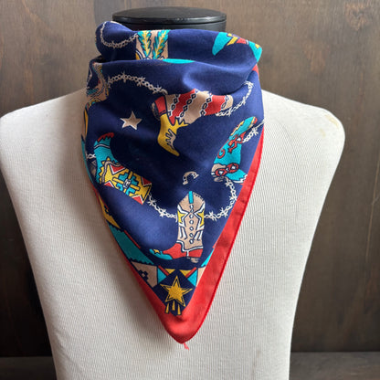 Colorful Cowboy Boot Bandana