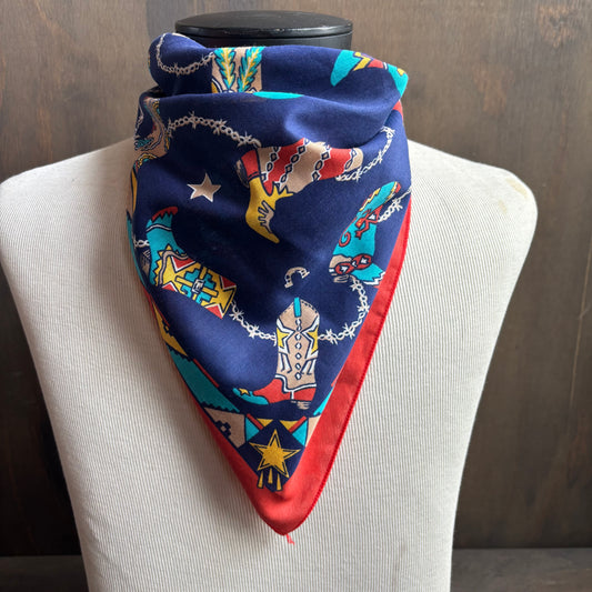 Colorful Cowboy Boot Bandana