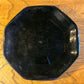 Black hexagonal plates (set of 4)