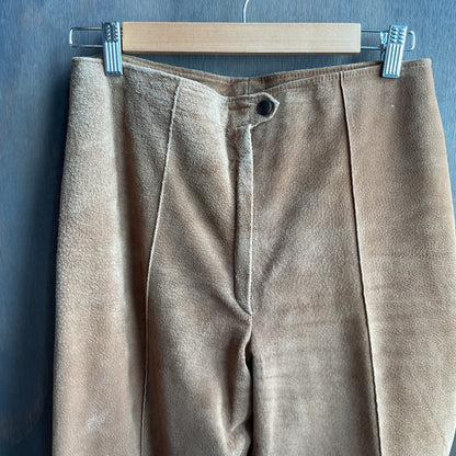 Vintage Leather Flair Pants