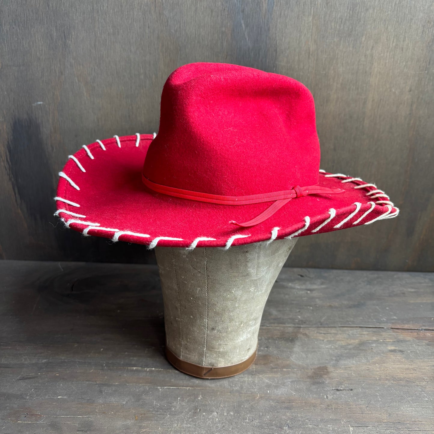 Kids Red Felt Hat