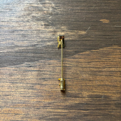 Gold Tone "RF" Tie Pin