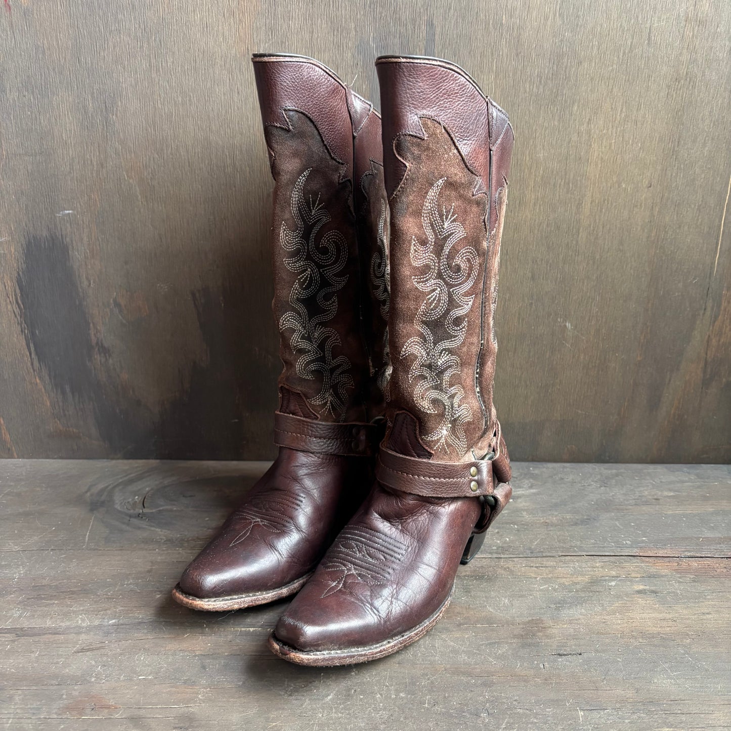 Frye Brown Motorcycle Boots
