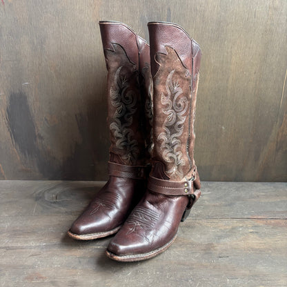 Frye Brown Motorcycle Boots