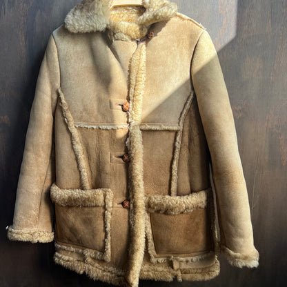 Schott Suede and Fur Lined Winter Coat