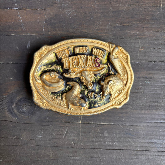 Don't Mess with Texas Belt Buckle