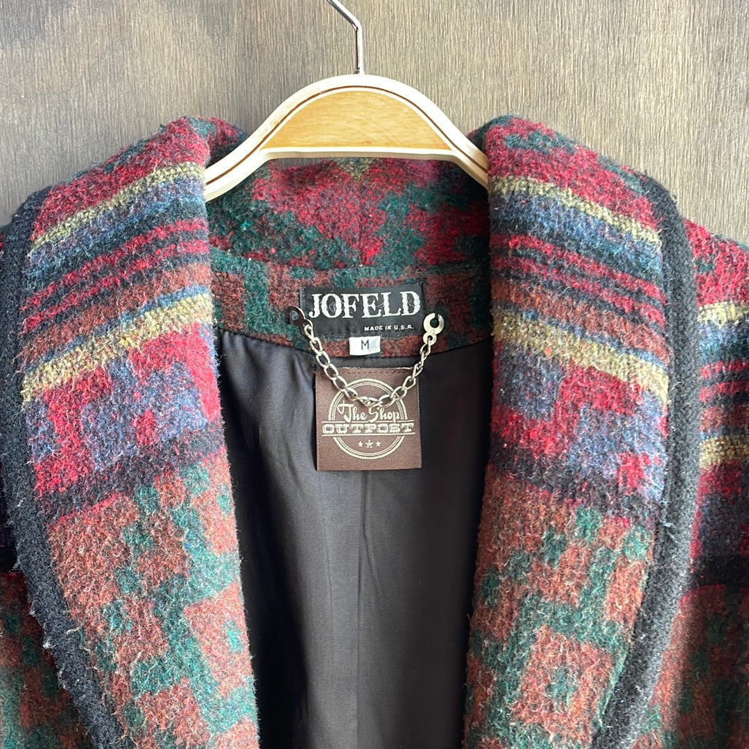 Jofeld Multi-Colored Wool Coat